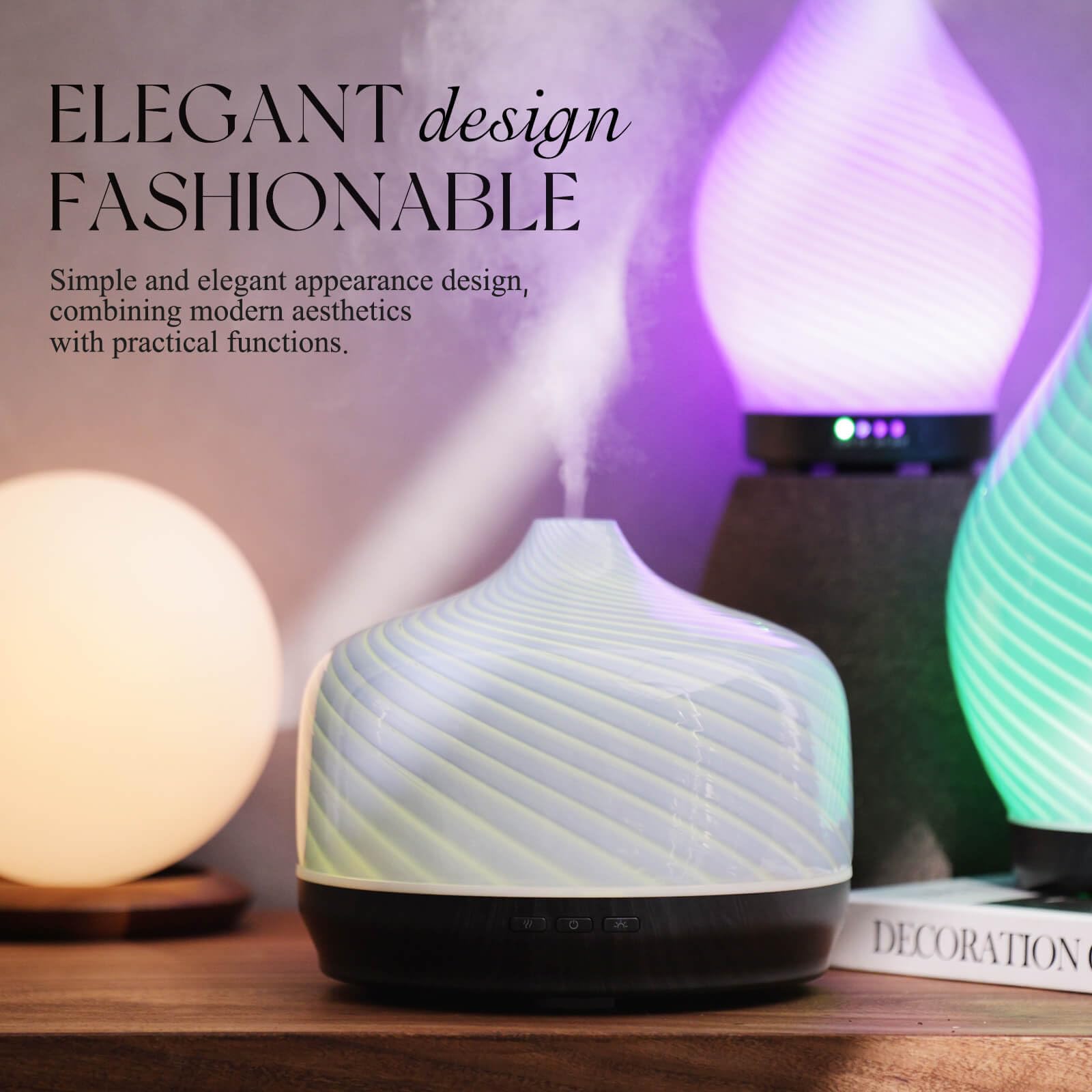 Lumières LED Porseme sept couleurs pour l'ambiance