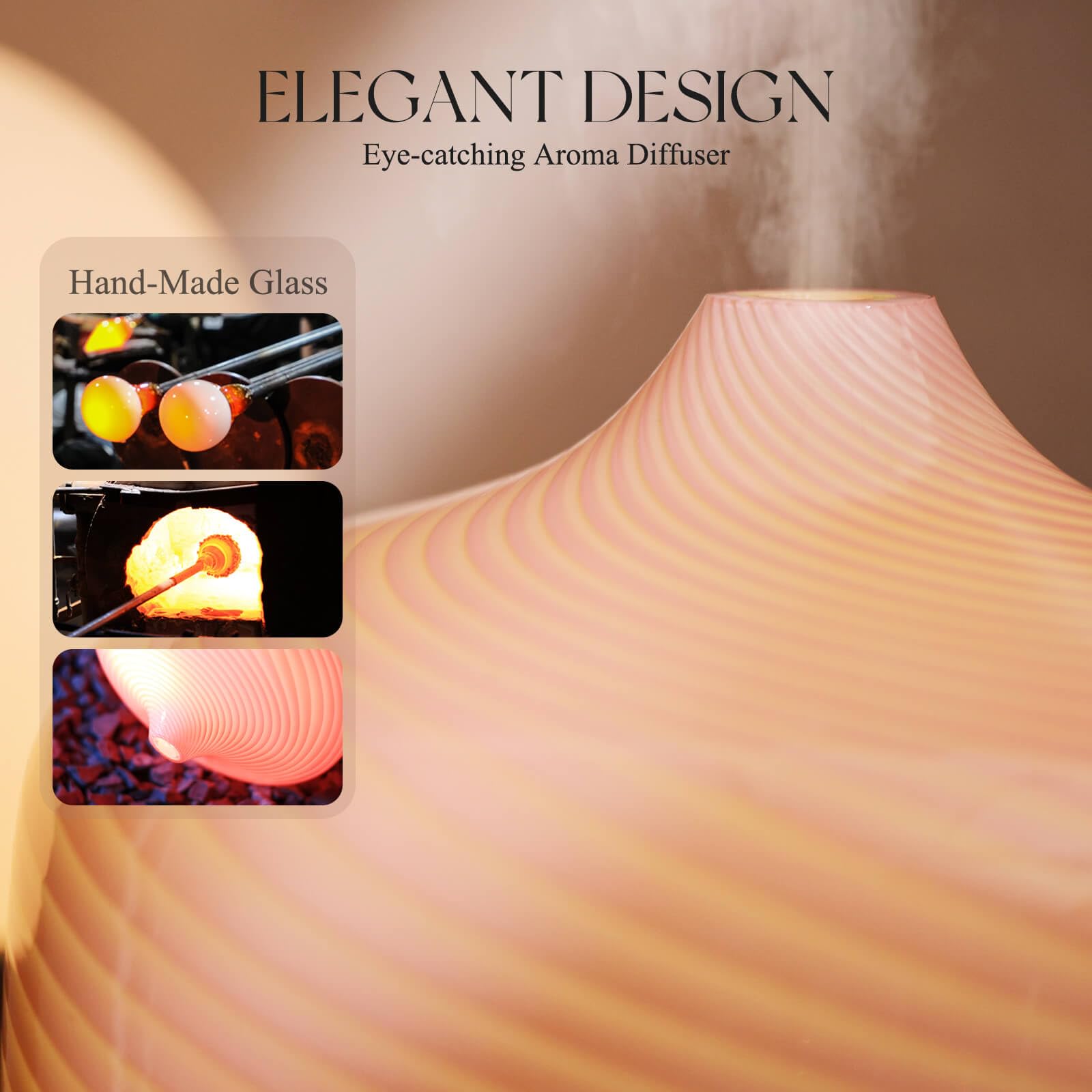 Porseme diffuseur-nebulisation-ultrasonique diffuse une brume légère et aromatique.
