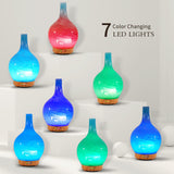 Porseme diffuseur verre bleu: LED multicolores pour créer une ambiance relaxante.
