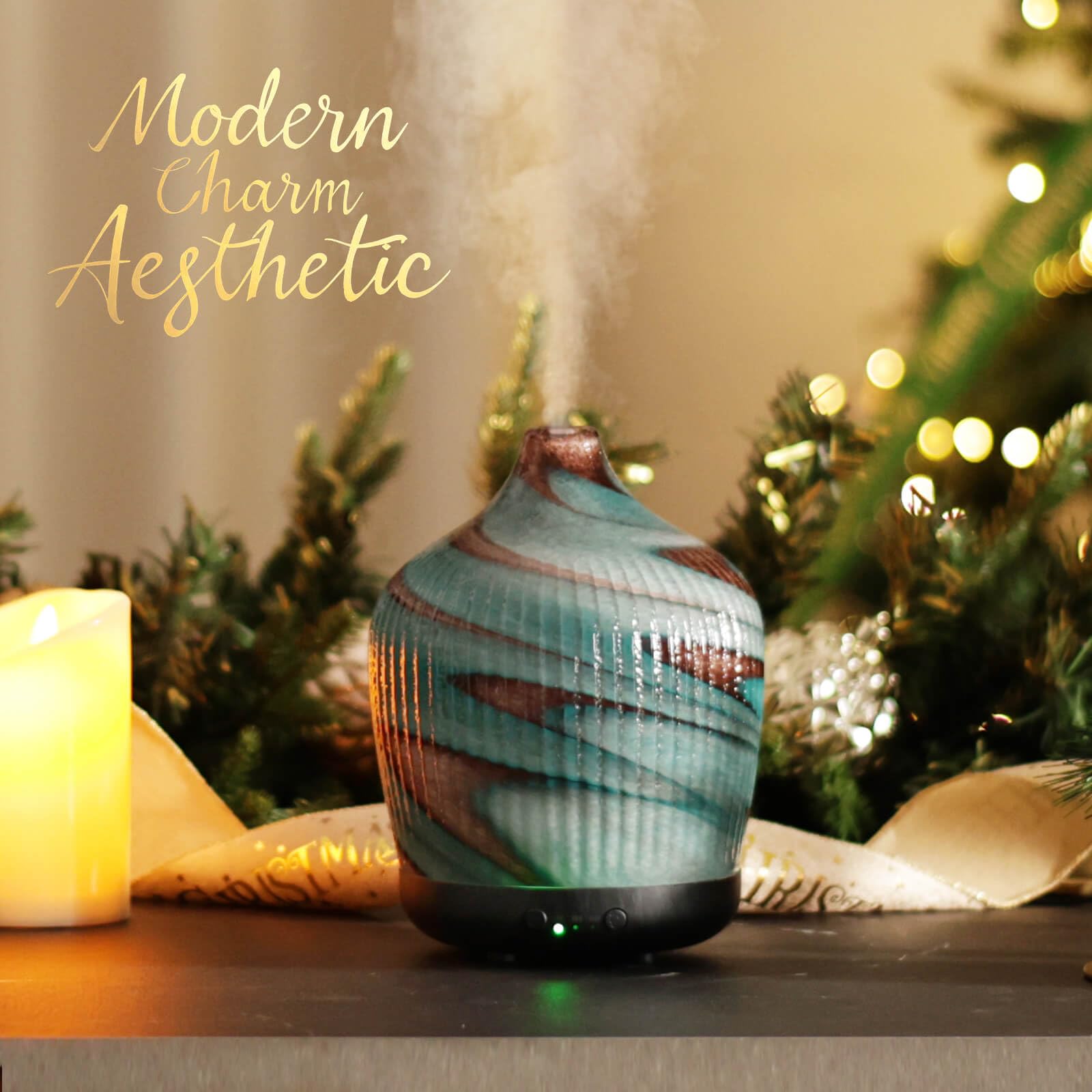 Porseme diffuseur verre ultrasonique – brume fraîche durable.