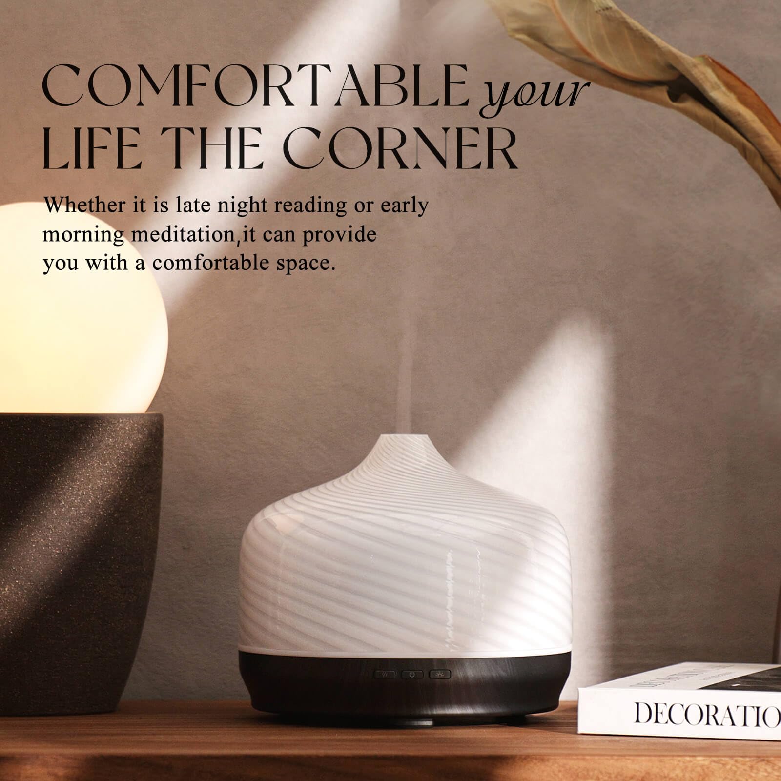 Porseme diffuseur zen yoga bureau: parfait pour méditation et travail concentré.