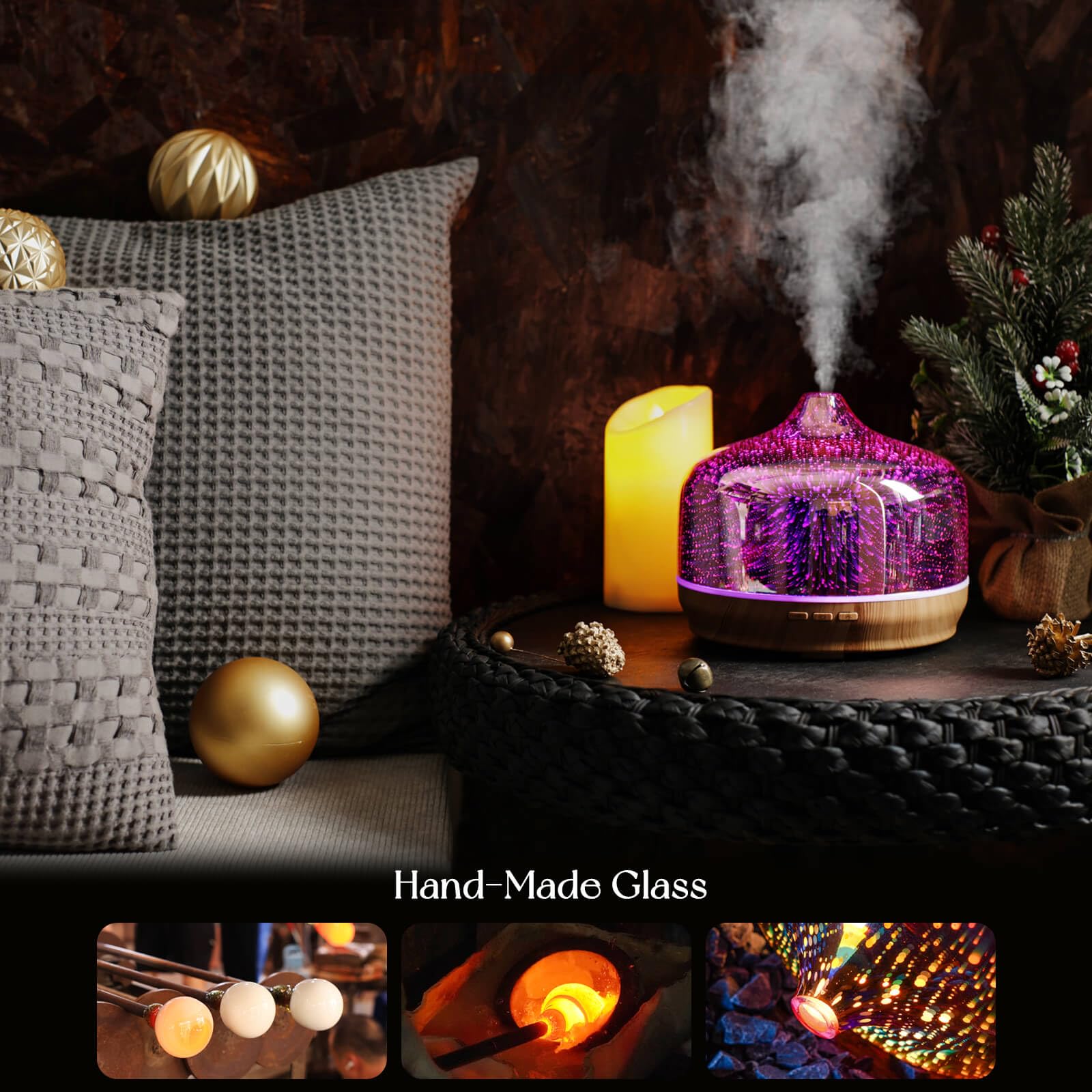 Porseme humidificateur ultrasonique, brume froide pour parfumer votre espace.