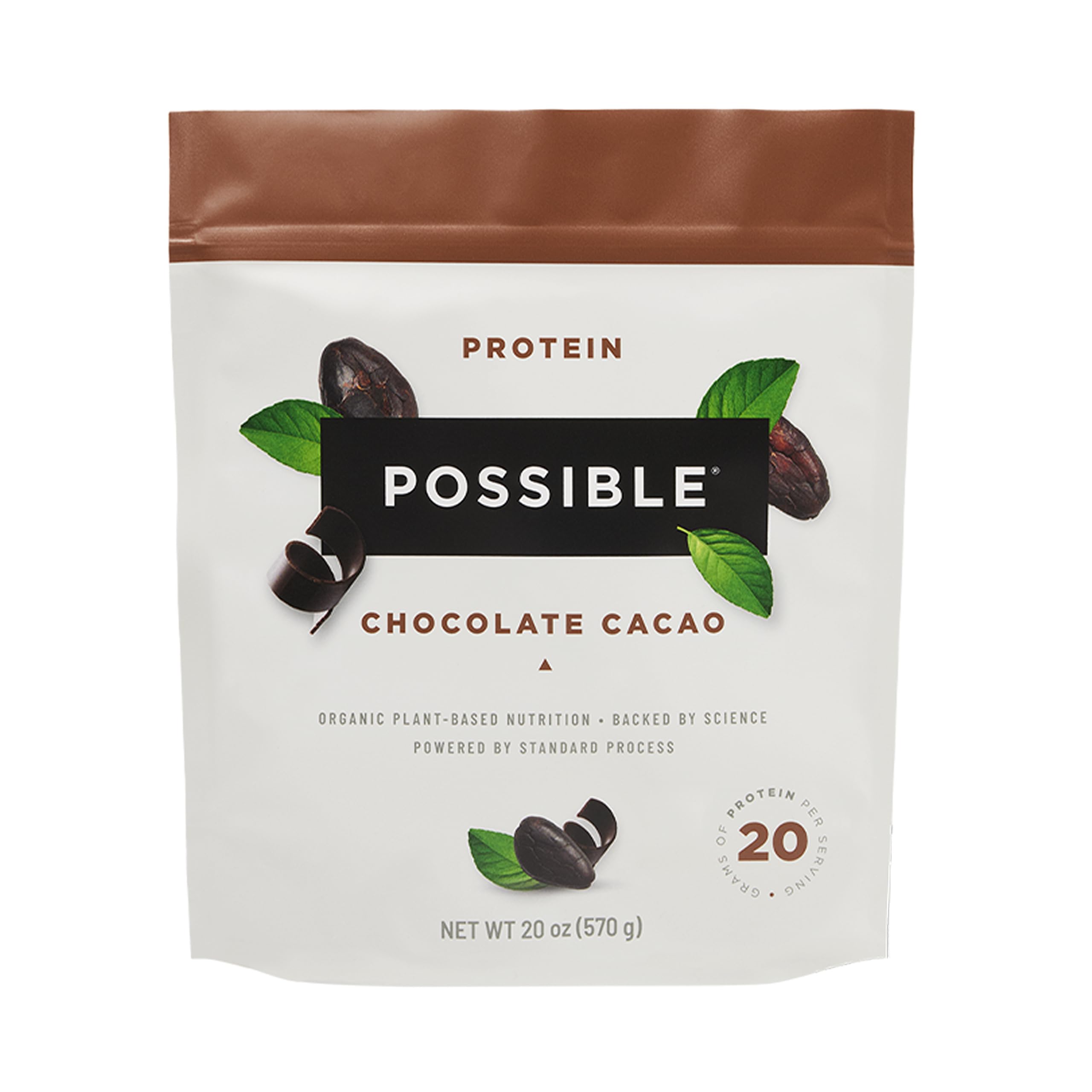 Flacon Possible Protéine chocolat prêt pour un apport protéique après l’entraînement.