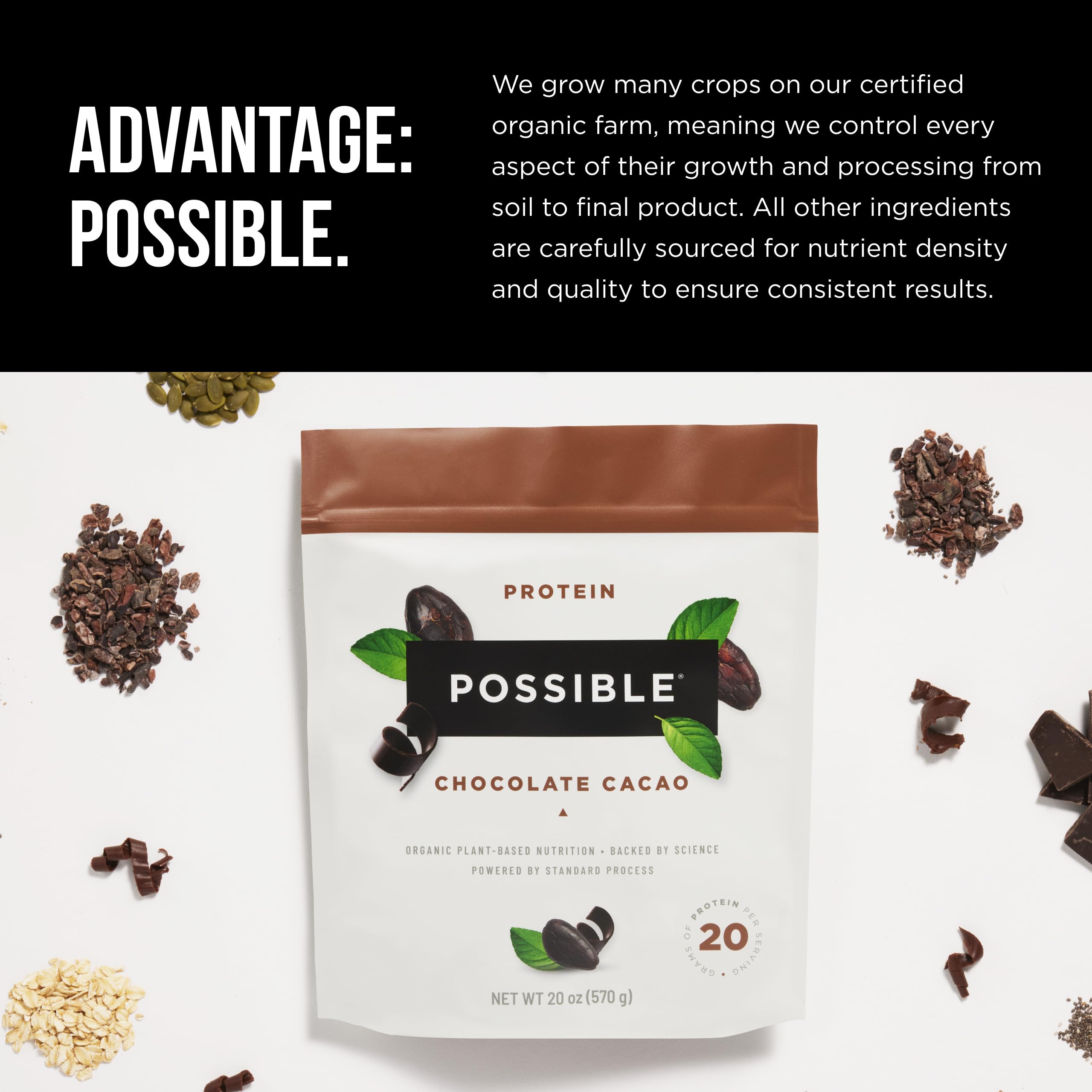 Mélange chocolat Possible Protéine avec de l’eau pour un shake rapide.