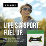 Possible SuperGreens: couleur verte vive et arôme frais pour énergie naturelle.