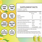 Gomme citron citrate de potassium, texture savoureuse et format pratique.