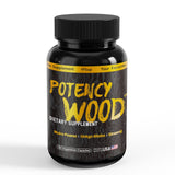 Potency Wood: bouteille de pilules 60 pour énergie soutenue et bien-être quotidien.