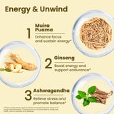 Potency Wood: capsules ginseng, ashwagandha, ginkgo et tribulus pour énergie naturelle durable.