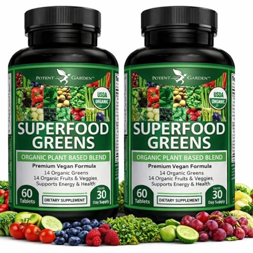 Potent Garden pack greens bio 2-pack, pratique pour démarrer la journée