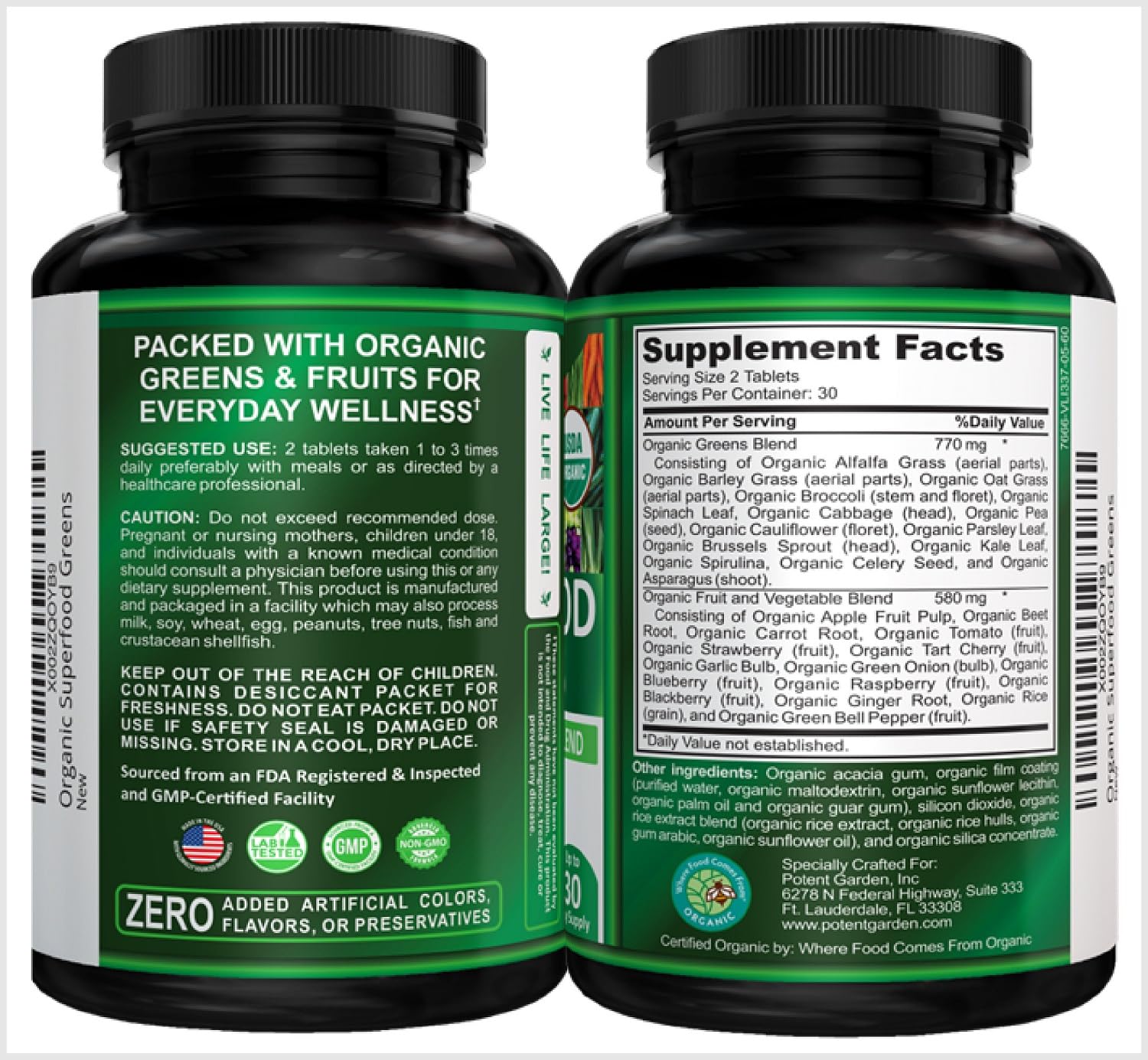 Potent Garden tart-cherry-ail-gingembre bio, saveur aromatique et vitalité