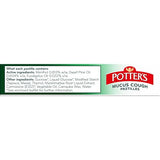 Potters Pastilles Mucus et Toux paquet ouvert, prêt à l'usage