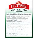 Potters Pastilles Mucus et Toux gros-plan sur les pastilles