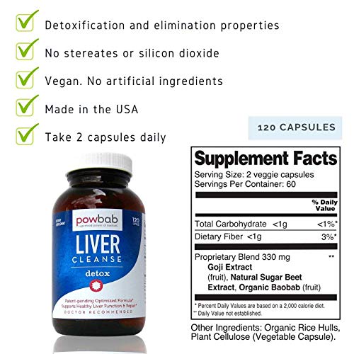 powbab Liver Cleanse Detox — poudre de betterave pour couleur naturelle et énergie légère.