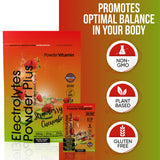 PowderVitamin Électrolytes eau se dissolvant rapidement dans un verre.