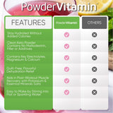 PowderVitamin Electrolytes betteraves biologiques et vitamine C zinc, soutien vital.