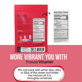 PowderVitamin Electrolytes, calcium 120 mg pour le maintien minéral en framboise.