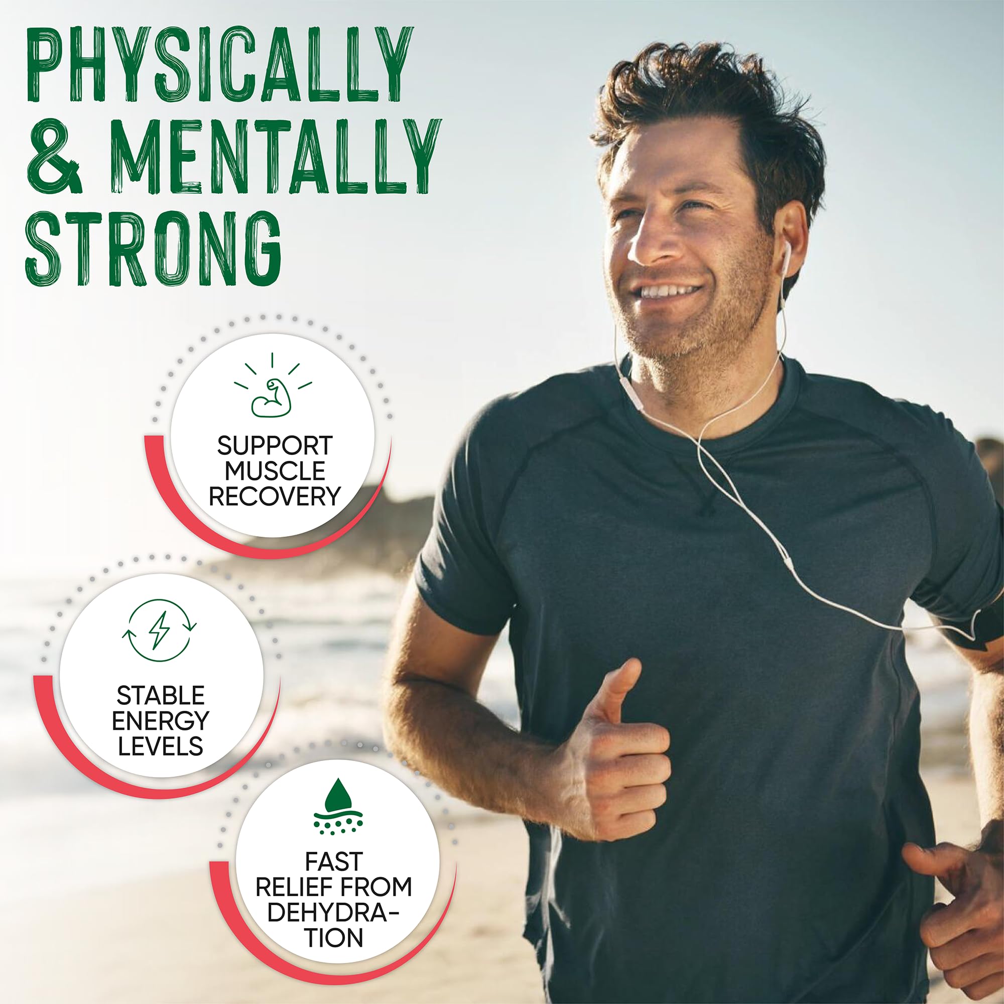 PowderVitamin Électrolytes Potassium élevé pour hydratation efficace.