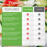 PowderVitamin Electrolytes Plus - fabriqué aux États-Unis, qualité et traçabilité.