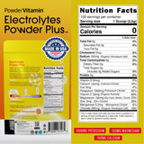 PowderVitamin Electrolytes Plus, sachet 100 portions prêt à mélanger.