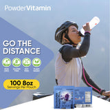 PowderVitamin Électrolytes Plus: sans maltodextrine ni sucre, boisson propre.