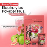 PowderVitamin Electrolytes – potassium 1000 mg dans chaque sachet pour l'hydratation.