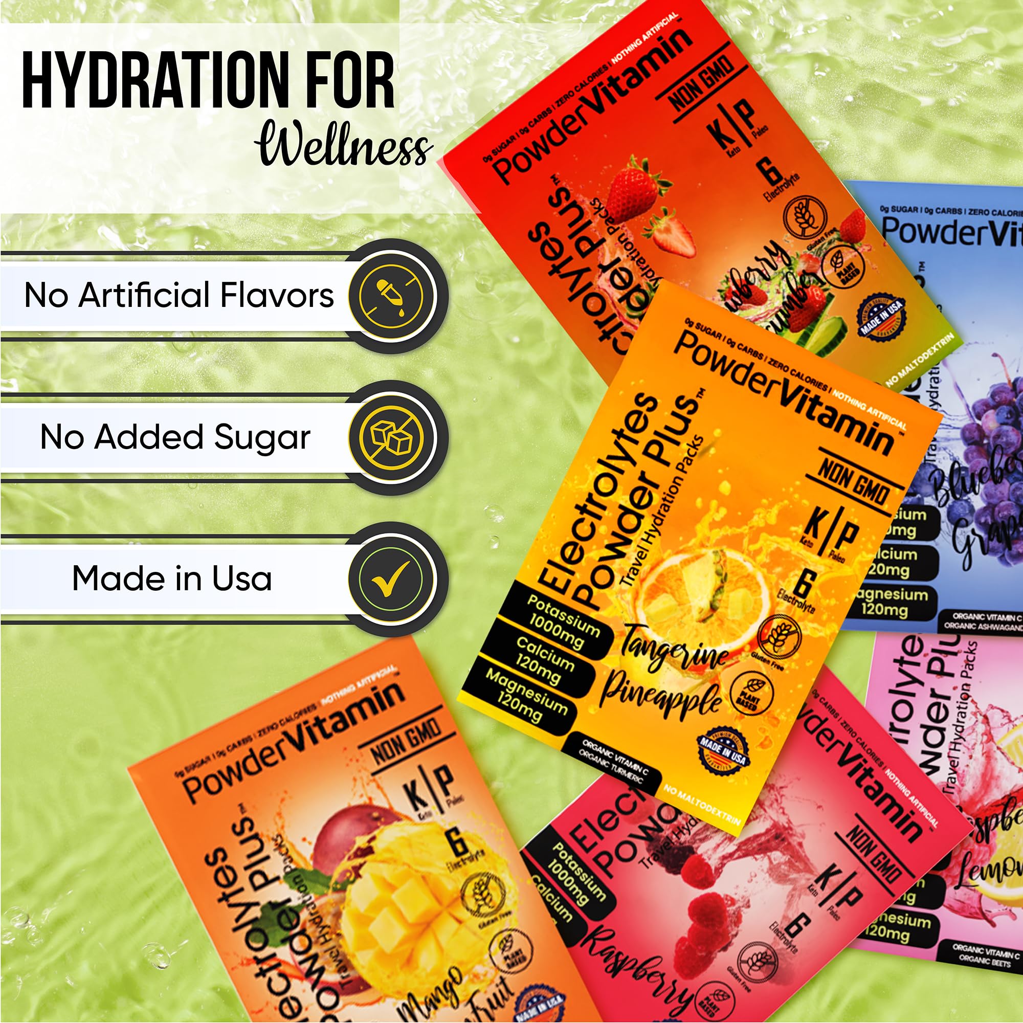 PowderVitamin Electrolytes est ideal apres l'entrainement en voyage.
