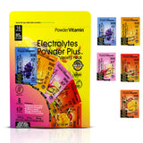 PowderVitamin Electrolytes Variete Pack B offre des saveurs distinctes pour hydration agreable.