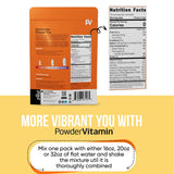 PowderVitamin Electrolytes, mélange sans sucre, favorise une récupération post-effort en douceur.