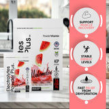 PowderVitamin Électrolytes Poudre Plus – ingrédients biologiques sans maltodextrine.