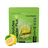 PowderVitamin Électrolytes Poudre Plus – Lemonade, hydratation rapide sans calories.