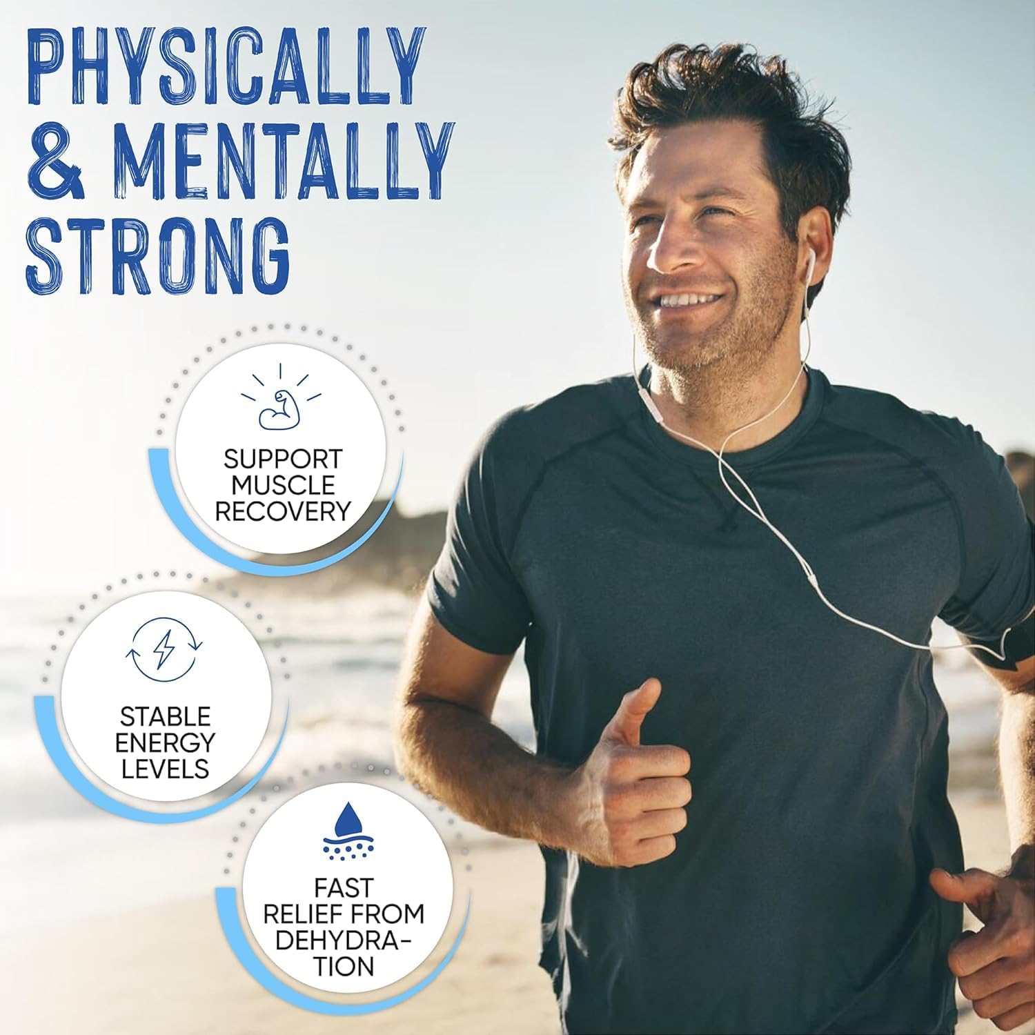 PowderVitamin Electrolytes, apport de 1000 mg potassium pour l'endurance.