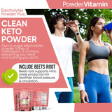 PowderVitamin Électrolytes Plus – sans maltodextrine pour hydratation légère