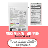 PowderVitamin Electrolytes Powder Plus saveur pastèque idéale pour keto et activité
