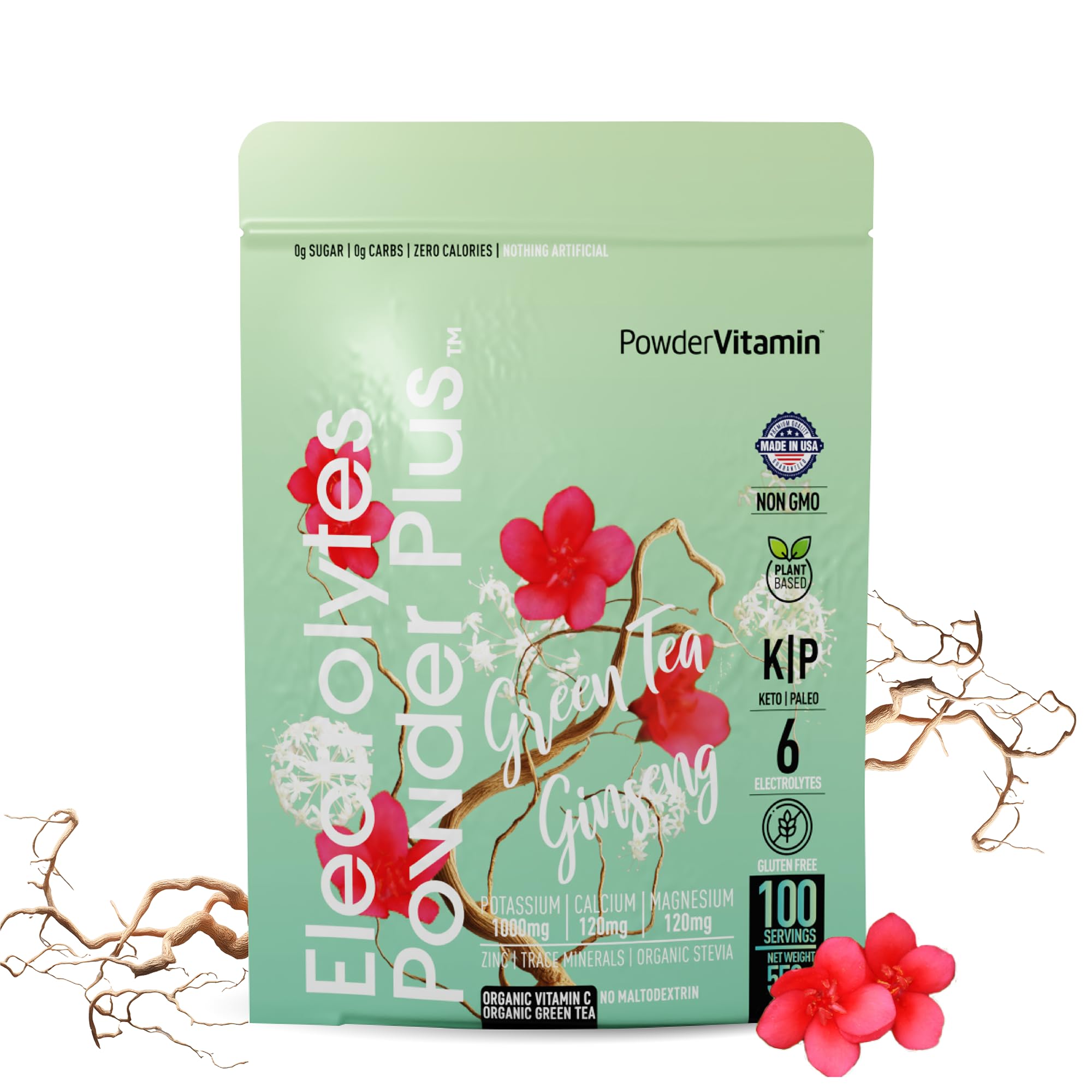PowderVitamin Electrolytes: poudre-preparation facile pour hydratation rapide.
