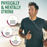 PowderVitamin Électrolytes Raisin – verre prêt à être dégusté après l'effort.