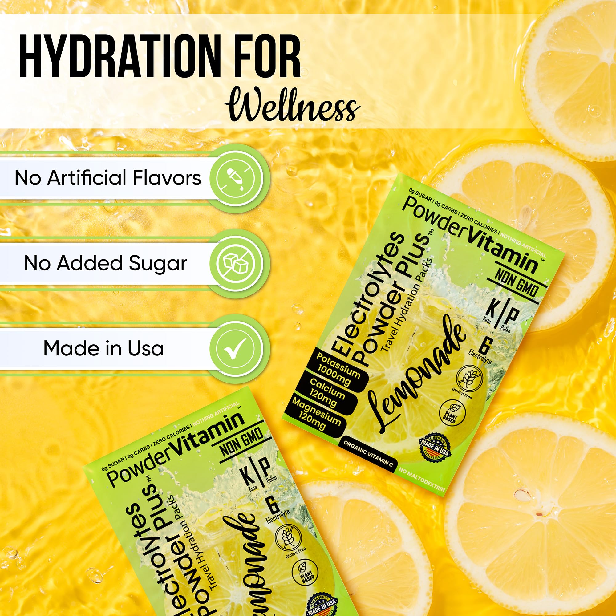 Sachet d'hydratation pratique après l'entraînement ou en voyage