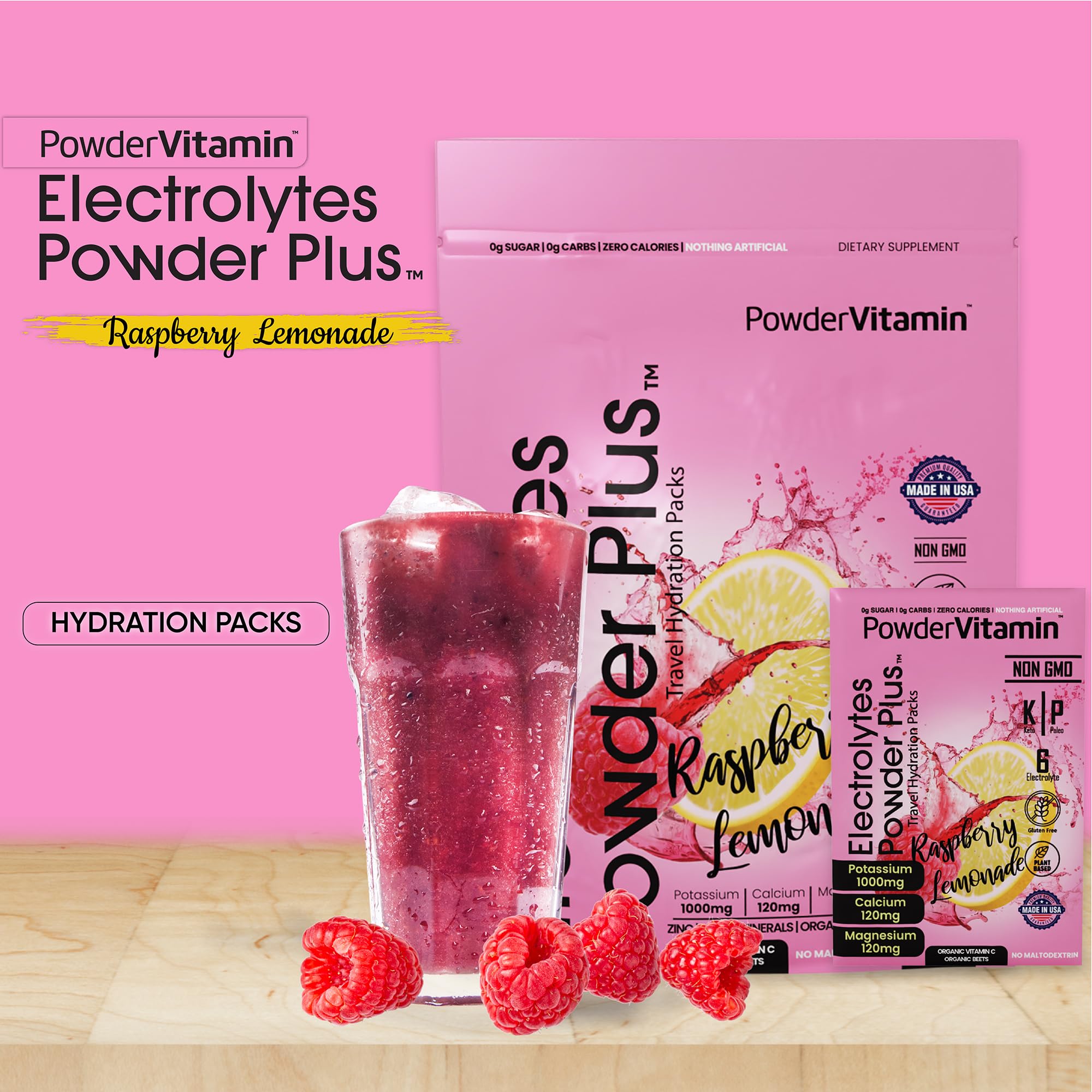 PowderVitamin Électrolytes Sachets Hydratation: pratique en voyage et entraînement