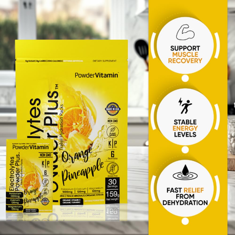 PowderVitamin-électrolytes-sans-maltodextrine formule pure