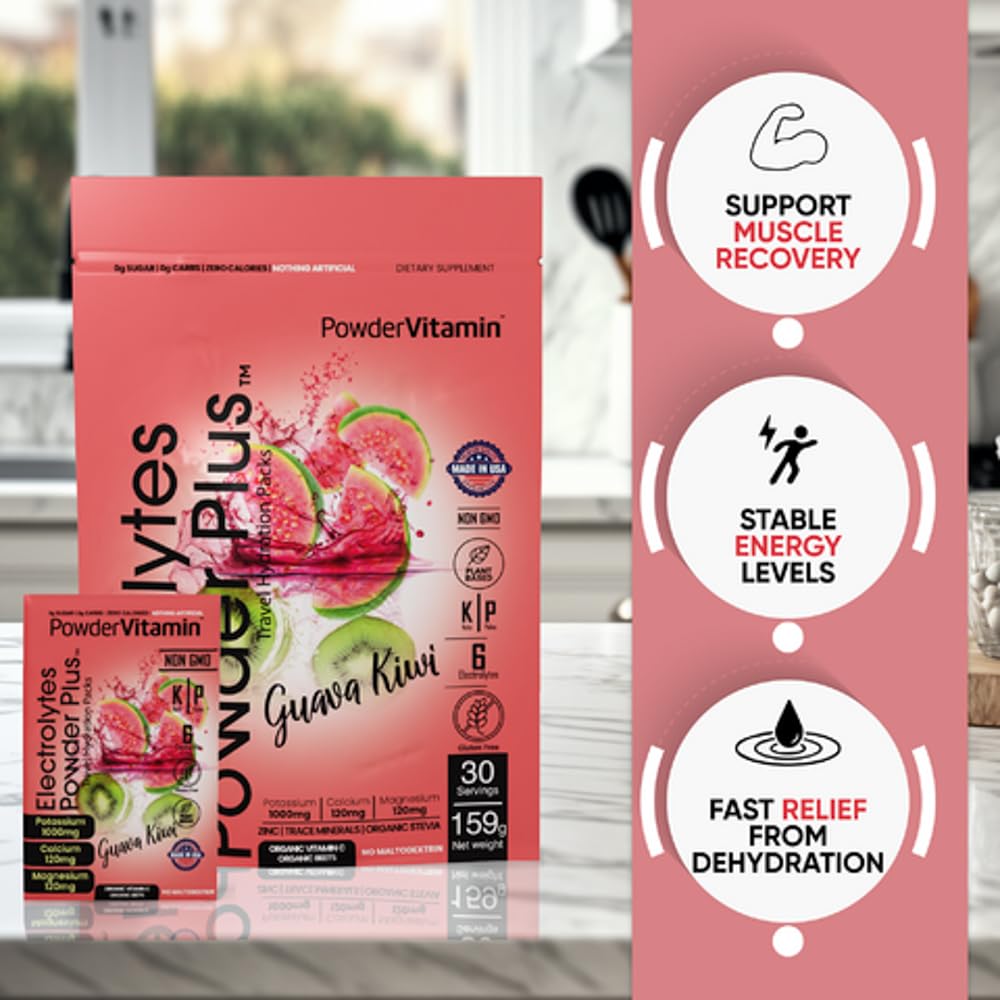 PowderVitamin Electrolytes Vitamine C Zinc – vitamines et minéraux pour le soutien nutritif.