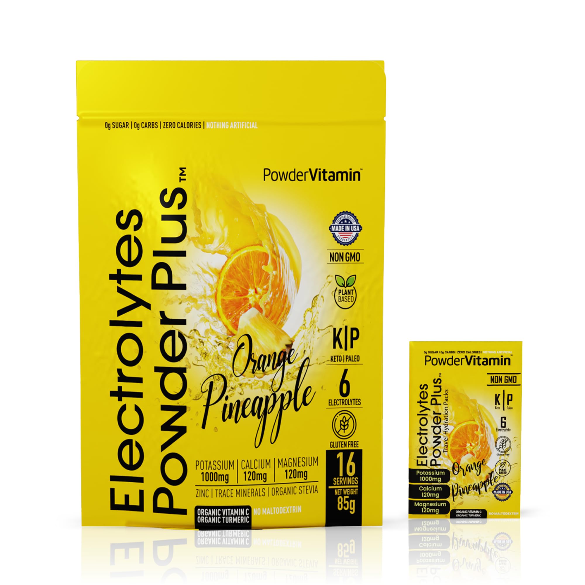 PowderVitamin Électrolytes Powder Plus — sachets pratiques pour hydratation