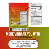 PowderVitamin Électrolytes boisson céto sans calories après utilisation.