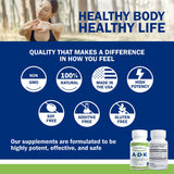 Power By Naturals ADK — emballage 2 mois, utilisation simple au quotidien.