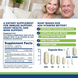 Power By Naturals ADK — tableau nutritionnel, vitamines A, D3 et K2 mis en avant.