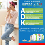 Power By Naturals ADK10 - capsules végétariennes faciles à avaler idéales pour une routine.