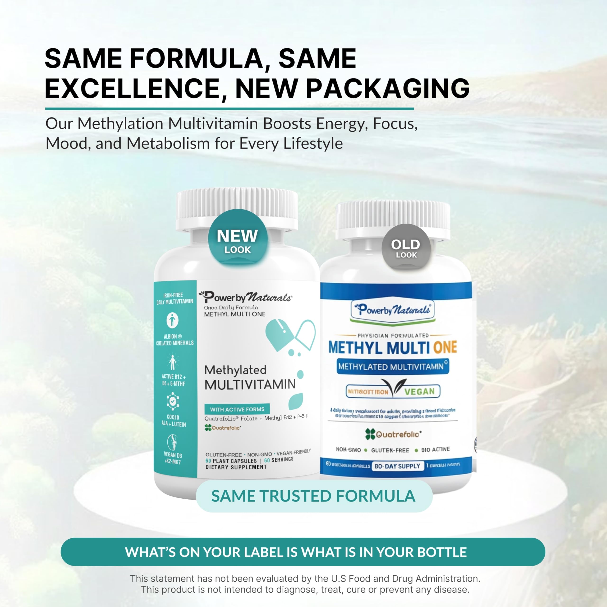 Power By Naturals Methyl Multi One — image de collection montrant le packaging.