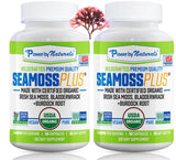 Power By Naturals Sea Moss Plus – bouteille de capsules faciles à prendre pour soutenir l'immunité.