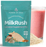 Power of Seed Milkrush emballage 340 g prêt au soutien à l’allaitement.
