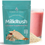 Milkrush: poudre lait-lactation en vue rapprochée, soutien potentiel à l'allaitement et énergie.