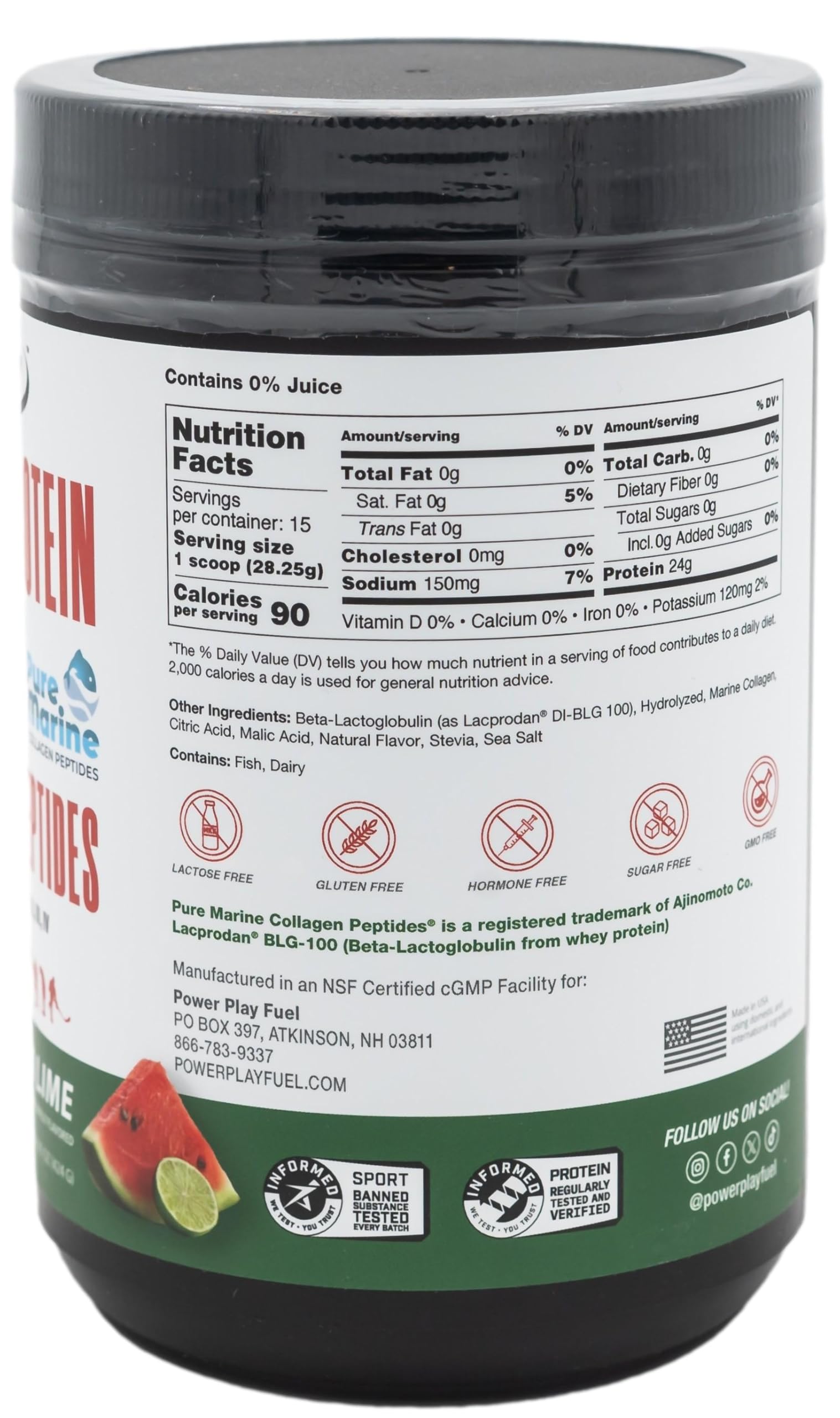 Power Play Fuel Sans lactose et sans gluten, option protéinée propre pour tous les jours.