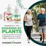 POWERED X PLANTS ingrédients fruits et légumes, richesse en nutriments pour l'alimentation.